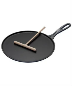 Le Creuset Le Creuster Gietijzeren Pannenkoekpan - Mat Zwart - 27cm -Keukenpotten Winkel 1000x1200