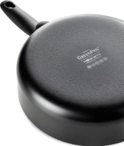 GreenPan Cambridge Hapjespan Met Deksel 28cm - Zwart - Inductie - PFAS-vrij -Keukenpotten Winkel 1020x1200