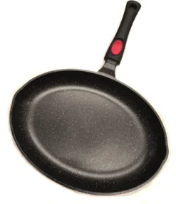 Satoshi Vispan Ø34 CM - Afneembare Handgreep - Marble Coating - Gietaluminium