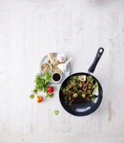 GreenChef Diamond Wokpan 28cm - Zwart - Inductie - PFAS-vrij -Keukenpotten Winkel 1038x1200