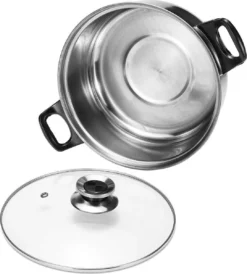 KitchenPrince 12-Delige Pannenset RVS - Pottenset - Kookpannen - Koekenpan - Steelpan - Bakpan - PFAS-Vrij - Pannenset - Pannenset Inductie - Antiaanbaklaag - Koekenpannenset -Keukenpotten Winkel 1082x1200