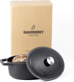 Gietijzeren Braadpan - Sudderpan Zwart Van Daumonet - Ovaal - Ø 29 Cm - 3 Liter - 100% PFAS & PFOA Vrij - Emaille - Geschikt Voor Alle Warmtebronnen - Elektrisch - Gas - Halogeen - Inductie - Keramisch - Vaatwasserbestendig -Keukenpotten Winkel 1087x1200