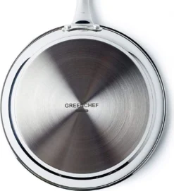 GreenChef Profile Plus Koekenpan 24cm - Zilverkleurig - Inductie - PFAS-vrij -Keukenpotten Winkel 1093x1200