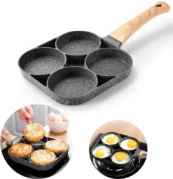 Anti-aanbak Pancake Pan | American Pancake Pan | Omelet Pan | Geschikt Voor Inductie & Alle Warmtebronnen | Eierpan | Omeletmaker | Pancake Maker | Mini Pannenkoekenpan