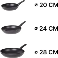 Masterchef Koekenpannen | 3-Delige Koekenpannenset | Inclusief 3 Inclusief Signature Collection Masterchef Messen | Ø 20, 24 En 28 Cm | Geschikt Voor Verschillende Warmtebronnen | Inductie, Elektrisch, Gas En Keramisch Pannenset | Vrij Van PFOA 5 Masterchef Koekenpannen | 3-Delige Koekenpannenset | Inclusief 3 Inclusief Signature Collection Masterchef Messen | Ø 20, 24 En 28 Cm | Geschikt Voor Verschillende Warmtebronnen | Inductie, Elektrisch, Gas En Keramisch Pannenset | Vrij Van PFOA -Keukenpotten Winkel 1193x1200