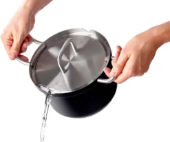 BK Q-linair Master Black Kookpannenset - 5-delig - Veilig Afgietsysteem - Inductie -Keukenpotten Winkel 1200x1002 1