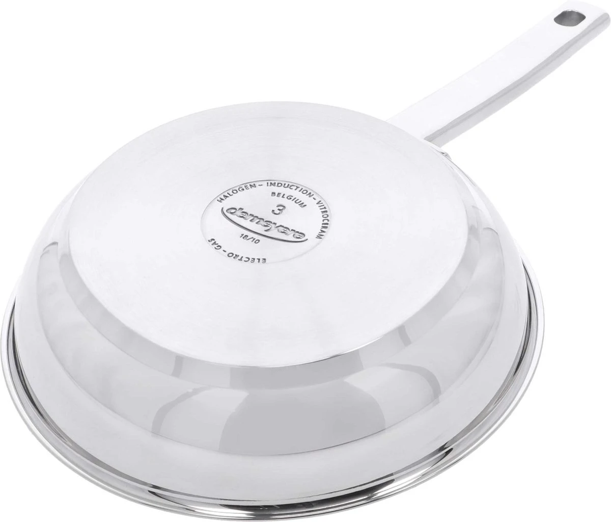 Demeyere Classico 3 RVS Koekenpan – Koekenpan Inductie - 20 Cm – PTFE-vrij 4 Demeyere Classico 3 RVS Koekenpan – Koekenpan Inductie - 20 Cm – PTFE-vrij - Afbeelding 4