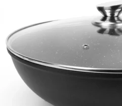 Swiss Pro+ - Marmeren Wokpan - Ø 32 Cm - Geschikt Voor Alle Warmtebronnen -Keukenpotten Winkel 1200x1038