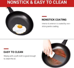 Royalty Line Inductie Panneset - 15-Delig Koekenpannenset - Kookpotten - Koekenpannen - Pannen Met Glazen Deksels En Afneembare Koudgrepen - Pannenset Met Dubbel Grillpan - Voor Alle Warmtebronne - Oven-Ready - PFAS-Vrij - Zwart -Keukenpotten Winkel 1200x1098 4