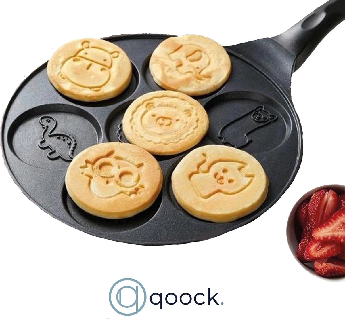 Cheffinger | Boerderij Dieren Pannenkoekenpan | 26cm | Vaatwasser Bestendig 1 Cheffinger | Boerderij Dieren Pannenkoekenpan | 26cm | Vaatwasser Bestendig