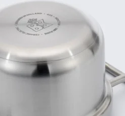 BK-Q-Linair Master Glas Kookpan 18 Cm - RVS - Glazen Deksel - Veilig Afgietsysteem - Inductie -Keukenpotten Winkel 1200x1112