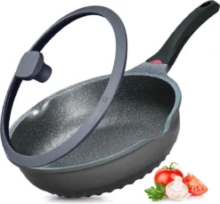 Wokpan - Multifunctionele 3 In 1 Pan Met Deksel + Wok + Hapjespan 28 Cm
