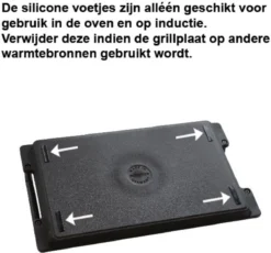 Eurolux Grillplaat Met Grepen - 41 X 24 X 2.5 Cm - Zwart - Aluminium - Geschikt Voor Alle Warmtebronnen 14 Eurolux Grillplaat Met Grepen - 41 X 24 X 2.5 Cm - Zwart - Aluminium - Geschikt Voor Alle Warmtebronnen -Keukenpotten Winkel 1200x1119 2