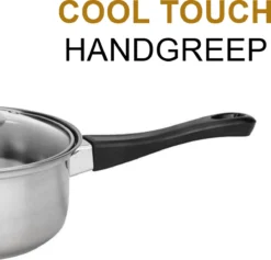 KitchenPrince 12-Delige Pannenset RVS - Pottenset - Kookpannen - Koekenpan - Steelpan - Bakpan - PFAS-Vrij - Pannenset - Pannenset Inductie - Antiaanbaklaag - Koekenpannenset -Keukenpotten Winkel 1200x1153 3