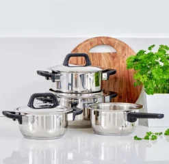 Gero Erik Kookpannenset - 4-delig - RVS - Inductie -Keukenpotten Winkel 1200x1167