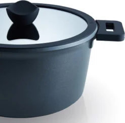 The White Series - Keramische Pannenset Met Glazen Deksels - Inclusief Set Vershoudbakjes - Zwart -Keukenpotten Winkel 1200x1178 1