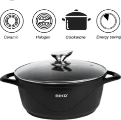 BIKO - Smile Pannen 8 Delige Pannenset - Braadpan - Zwart 15 BIKO - Smile Pannen 8 Delige Pannenset - Braadpan - Zwart -Keukenpotten Winkel 1200x1197 3