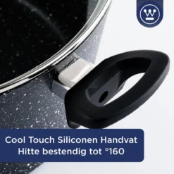 Westinghouse Hapjespan Inductie - Ø 32 Cm - Zwart Marmer - Met Deksel -Keukenpotten Winkel 1200x1200 1008