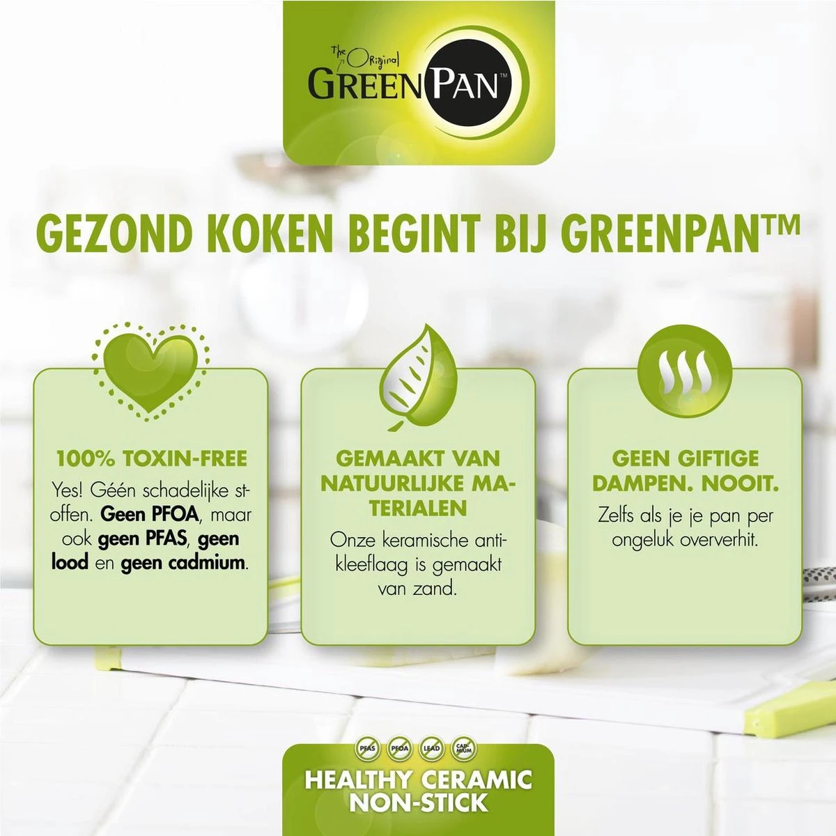 GreenPan Brussels Hapjespan Met Deksel - Ø24 Cm - Keramisch - Inductie 7 GreenPan Brussels Hapjespan Met Deksel - Ø24 Cm - Keramisch - Inductie - Afbeelding 7