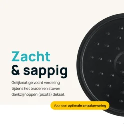 MOA Gietijzeren Braadpan - Inhoud 4,75 Liter - 26CM - Rond - Alle Warmtebronnen - Ook Voor Inductie - Gewicht 5,8 Kg - Bordeaux Rood - MC26BR -Keukenpotten Winkel 1200x1200 1084