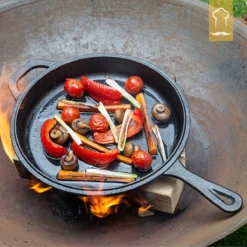 Chefarone Gietijzeren Pan - 2-in-1 Braadpan Inclusief Deksel - Geschikt Voor Alle Warmtebronnen -Keukenpotten Winkel 1200x1200 1129