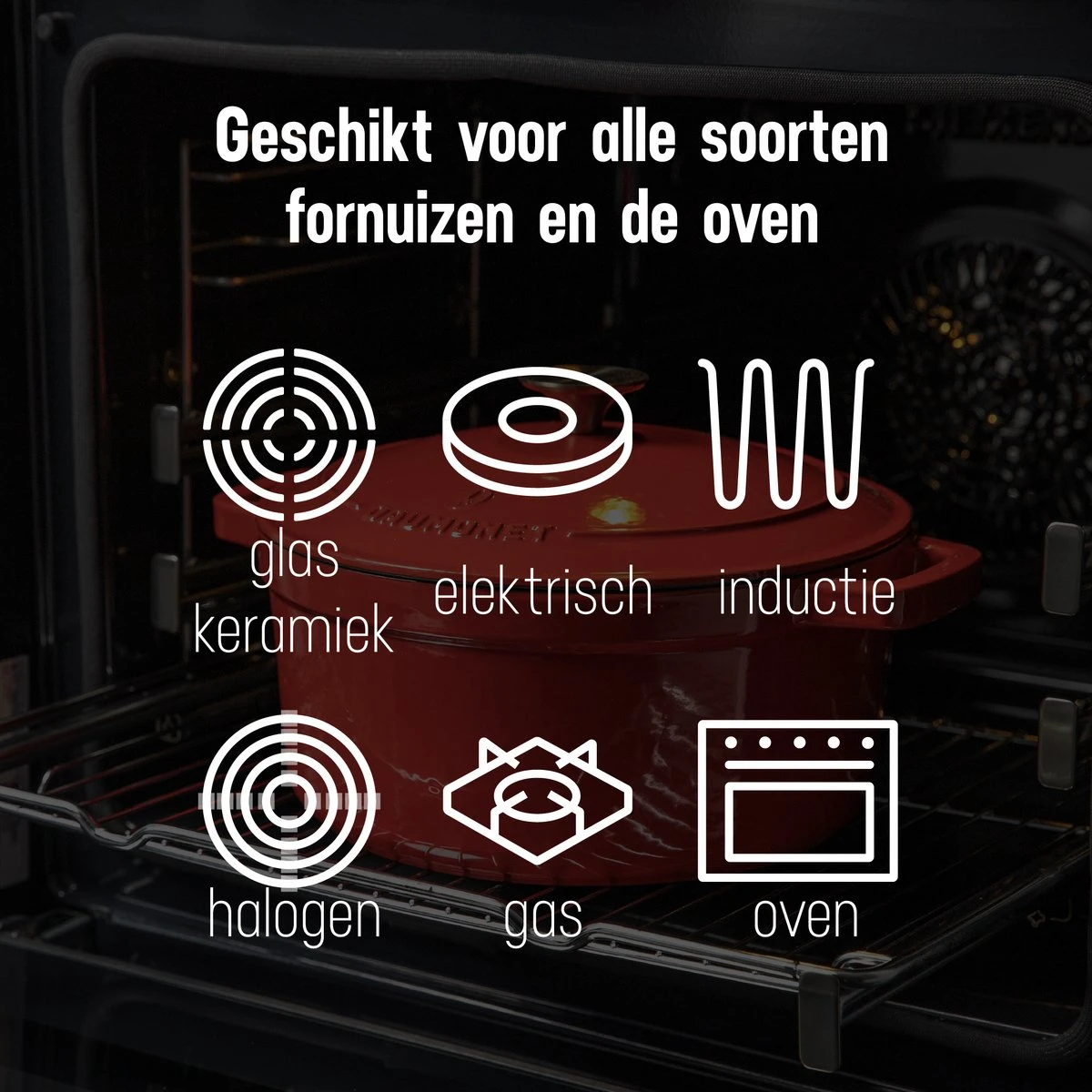 Daumonet Carême Rouge Gietijzeren Braadpan - Sudderpan Kersen Rood - Rond - Ø26 Cm - 4,4 Liter - PFAS & PFOA Vrij - Emaille - Geschikt Voor Alle Warmtebronnen - Elektrisch - Gas - Halogeen - Inductie - Keramisch - Vaatwasserbestendig 10 Daumonet Carême Rouge Gietijzeren Braadpan - Sudderpan Kersen Rood - Rond - Ø26 Cm - 4,4 Liter - PFAS & PFOA Vrij - Emaille - Geschikt Voor Alle Warmtebronnen - Elektrisch - Gas - Halogeen - Inductie - Keramisch - Vaatwasserbestendig - Afbeelding 10