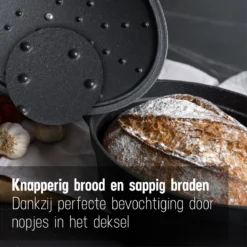 Gietijzeren Braadpan - Sudderpan Zwart Van Daumonet - Ovaal - Ø 29 Cm - 3 Liter - 100% PFAS & PFOA Vrij - Emaille - Geschikt Voor Alle Warmtebronnen - Elektrisch - Gas - Halogeen - Inductie - Keramisch - Vaatwasserbestendig -Keukenpotten Winkel 1200x1200 1169