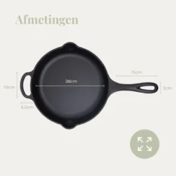 Belluci - Ø26cm - Koekenpan - Skillet + Deksel Geëmailleerde Gietijzeren Pan Voor BBQ En Inductie Incl. Accessoires - Hapjespan - Braadpan 10 Belluci - Ø26cm - Koekenpan - Skillet + Deksel Geëmailleerde Gietijzeren Pan Voor BBQ En Inductie Incl. Accessoires - Hapjespan - Braadpan -Keukenpotten Winkel 1200x1200 1198
