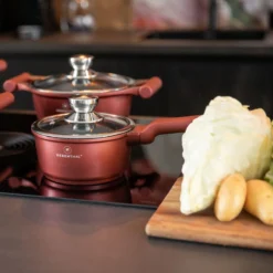 Herenthal Pannenset Inductie - Luxe 10-delige Koekenpan Inductie - Voor Alle Warmtebronnen - Pannen Met Glazen Deksels En Koudgrepen - Burgundy 14 Herenthal Pannenset Inductie - Luxe 10-delige Koekenpan Inductie - Voor Alle Warmtebronnen - Pannen Met Glazen Deksels En Koudgrepen - Burgundy -Keukenpotten Winkel 1200x1200 121