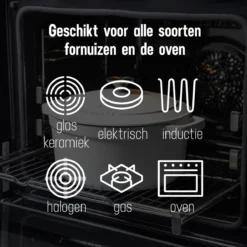 Daumonet Carême Blanc Gietijzeren Braadpan - Sudderpan Wit - Rond - Ø 26 Cm - 4,4 Liter - 100% PFAS & PFOA Vrij - Emaille - Geschikt Voor Alle Warmtebronnen - Elektrisch - Gas - Halogeen - Inductie - Keramisch - Vaatwasserbestendig 17 Daumonet Carême Blanc Gietijzeren Braadpan - Sudderpan Wit - Rond - Ø 26 Cm - 4,4 Liter - 100% PFAS & PFOA Vrij - Emaille - Geschikt Voor Alle Warmtebronnen - Elektrisch - Gas - Halogeen - Inductie - Keramisch - Vaatwasserbestendig -Keukenpotten Winkel 1200x1200 1222