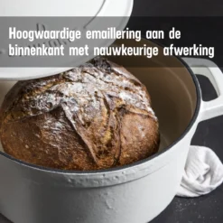 Daumonet Carême Blanc Gietijzeren Braadpan - Sudderpan Wit - Rond - Ø 26 Cm - 4,4 Liter - 100% PFAS & PFOA Vrij - Emaille - Geschikt Voor Alle Warmtebronnen - Elektrisch - Gas - Halogeen - Inductie - Keramisch - Vaatwasserbestendig 19 Daumonet Carême Blanc Gietijzeren Braadpan - Sudderpan Wit - Rond - Ø 26 Cm - 4,4 Liter - 100% PFAS & PFOA Vrij - Emaille - Geschikt Voor Alle Warmtebronnen - Elektrisch - Gas - Halogeen - Inductie - Keramisch - Vaatwasserbestendig -Keukenpotten Winkel 1200x1200 1223