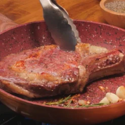 Livington Copper & Stone Pan - 24cm Koekenpan- Anti-aanbaklaag En Krasbestendig - Graniet Look - Binnenste Steenlaag Voor Perfecte Warmteverdeling - Geschikt Voor Ceran, Gas, Elektrisch, Inductie -Keukenpotten Winkel 1200x1200 1243