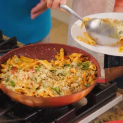 Livington Copper & Stone Pan - 24cm Koekenpan- Anti-aanbaklaag En Krasbestendig - Graniet Look - Binnenste Steenlaag Voor Perfecte Warmteverdeling - Geschikt Voor Ceran, Gas, Elektrisch, Inductie -Keukenpotten Winkel 1200x1200 1250