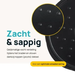 MOA Gietijzeren Braadpan - Inhoud 4,75 Liter - 26CM - Rond - Alle Warmtebronnen - Ook Voor Inductie - Gewicht 5,8 Kg - Olijfgroen - MC26OG -Keukenpotten Winkel 1200x1200 1262