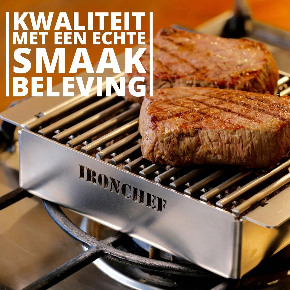 IRONCHEF Lavastenen Grill - Geschikt Voor Gasfornuis - Barbecue - BBQ - Grillplaat - Grilplaat - Bakplaat - Grillpan 7 IRONCHEF Lavastenen Grill - Geschikt Voor Gasfornuis - Barbecue - BBQ - Grillplaat - Grilplaat - Bakplaat - Grillpan - Afbeelding 7
