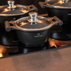 Herenthal Inductie Pannenset - Luxe 10-delige Koekenpanset - Voor Alle Warmtebronnen - Met Glazen Deksels En Koudgrepen - Zwart 15 Herenthal Inductie Pannenset - Luxe 10-delige Koekenpanset - Voor Alle Warmtebronnen - Met Glazen Deksels En Koudgrepen - Zwart -Keukenpotten Winkel 1200x1200 204