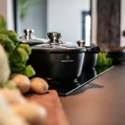 Herenthal Inductie Pannenset - Luxe 10-delige Koekenpanset - Voor Alle Warmtebronnen - Met Glazen Deksels En Koudgrepen - Zwart 16 Herenthal Inductie Pannenset - Luxe 10-delige Koekenpanset - Voor Alle Warmtebronnen - Met Glazen Deksels En Koudgrepen - Zwart -Keukenpotten Winkel 1200x1200 205