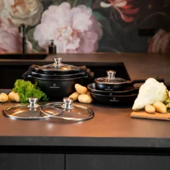 Herenthal Inductie Pannenset - Luxe 10-delige Koekenpanset - Voor Alle Warmtebronnen - Met Glazen Deksels En Koudgrepen - Zwart 19 Herenthal Inductie Pannenset - Luxe 10-delige Koekenpanset - Voor Alle Warmtebronnen - Met Glazen Deksels En Koudgrepen - Zwart -Keukenpotten Winkel 1200x1200 208