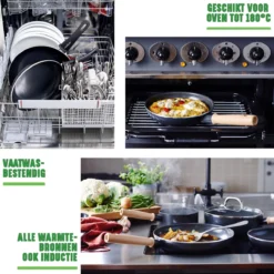 GreenChef Vintage Wokpan 28cm/3.7L - Zwart - Inductie - PFAS-vrij 14 GreenChef Vintage Wokpan 28cm/3.7L - Zwart - Inductie - PFAS-vrij -Keukenpotten Winkel 1200x1200 215