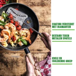 GreenChef Vintage Wokpan 28cm/3.7L - Zwart - Inductie - PFAS-vrij 15 GreenChef Vintage Wokpan 28cm/3.7L - Zwart - Inductie - PFAS-vrij -Keukenpotten Winkel 1200x1200 216