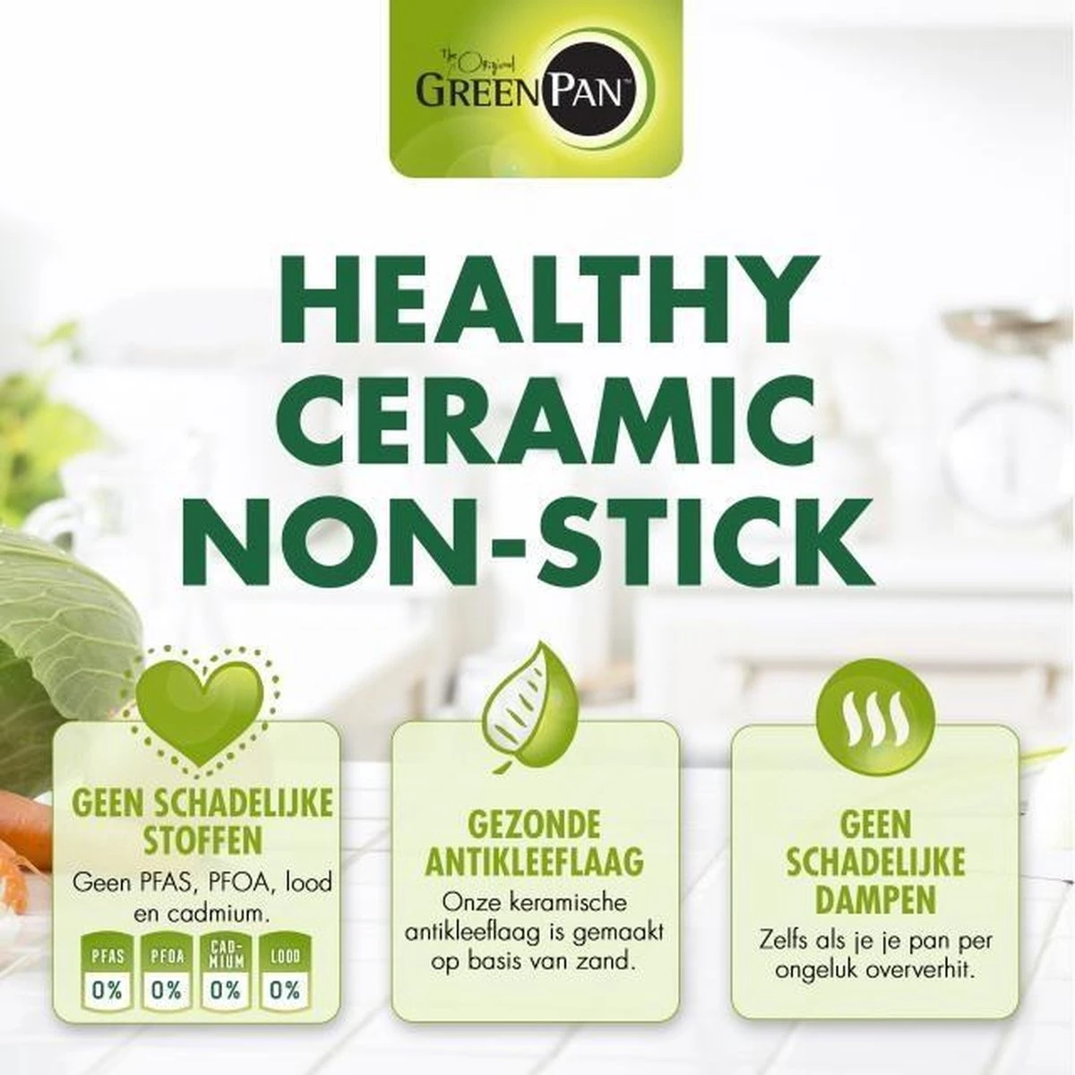 Greenpan Torino Keramische Wokpan - 28 Cm 7 Greenpan Torino Keramische Wokpan - 28 Cm - Afbeelding 7