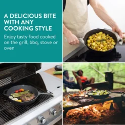 Navaris Gietijzeren Koekenpan - Braadpan Van Gietijzer - Ronde Skillet - Geschikt Voor Alle Warmtebronnen - Ø 30 Cm - Ovenbestendig Tot 260 Graden 24 Navaris Gietijzeren Koekenpan - Braadpan Van Gietijzer - Ronde Skillet - Geschikt Voor Alle Warmtebronnen - Ø 30 Cm - Ovenbestendig Tot 260 Graden -Keukenpotten Winkel 1200x1200 351