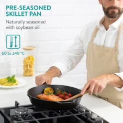 Navaris Gietijzeren Koekenpan - Braadpan Van Gietijzer - Ronde Skillet - Geschikt Voor Alle Warmtebronnen - Ø 30 Cm - Ovenbestendig Tot 260 Graden 29 Navaris Gietijzeren Koekenpan - Braadpan Van Gietijzer - Ronde Skillet - Geschikt Voor Alle Warmtebronnen - Ø 30 Cm - Ovenbestendig Tot 260 Graden -Keukenpotten Winkel 1200x1200 356