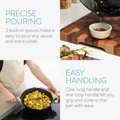 Navaris Gietijzeren Koekenpan - Braadpan Van Gietijzer - Ronde Skillet - Geschikt Voor Alle Warmtebronnen - Ø 30 Cm - Ovenbestendig Tot 260 Graden 31 Navaris Gietijzeren Koekenpan - Braadpan Van Gietijzer - Ronde Skillet - Geschikt Voor Alle Warmtebronnen - Ø 30 Cm - Ovenbestendig Tot 260 Graden -Keukenpotten Winkel 1200x1200 358