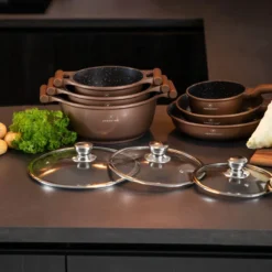 Herenthal Inductie Pannenset- Luxe 10-delige Koekenpannenset - Voor Alle Warmtebronnen - Met Glazen Deksels - Koper 15 Herenthal Inductie Pannenset- Luxe 10-delige Koekenpannenset - Voor Alle Warmtebronnen - Met Glazen Deksels - Koper -Keukenpotten Winkel 1200x1200 39