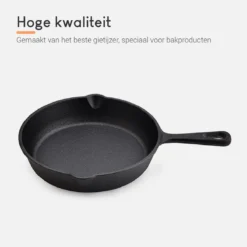 Ocina Gietijzeren Pan – Set Van 3 Stuks – ø25cm, ø19.5cm En ø16cm - Skillet - Koekenpan – Hapjespan – Koekenpan Inductie – Koekenpannenset - Gietijzeren Pan Bbq - Gietijzer - Incl. Receptenboek -Keukenpotten Winkel 1200x1200 491