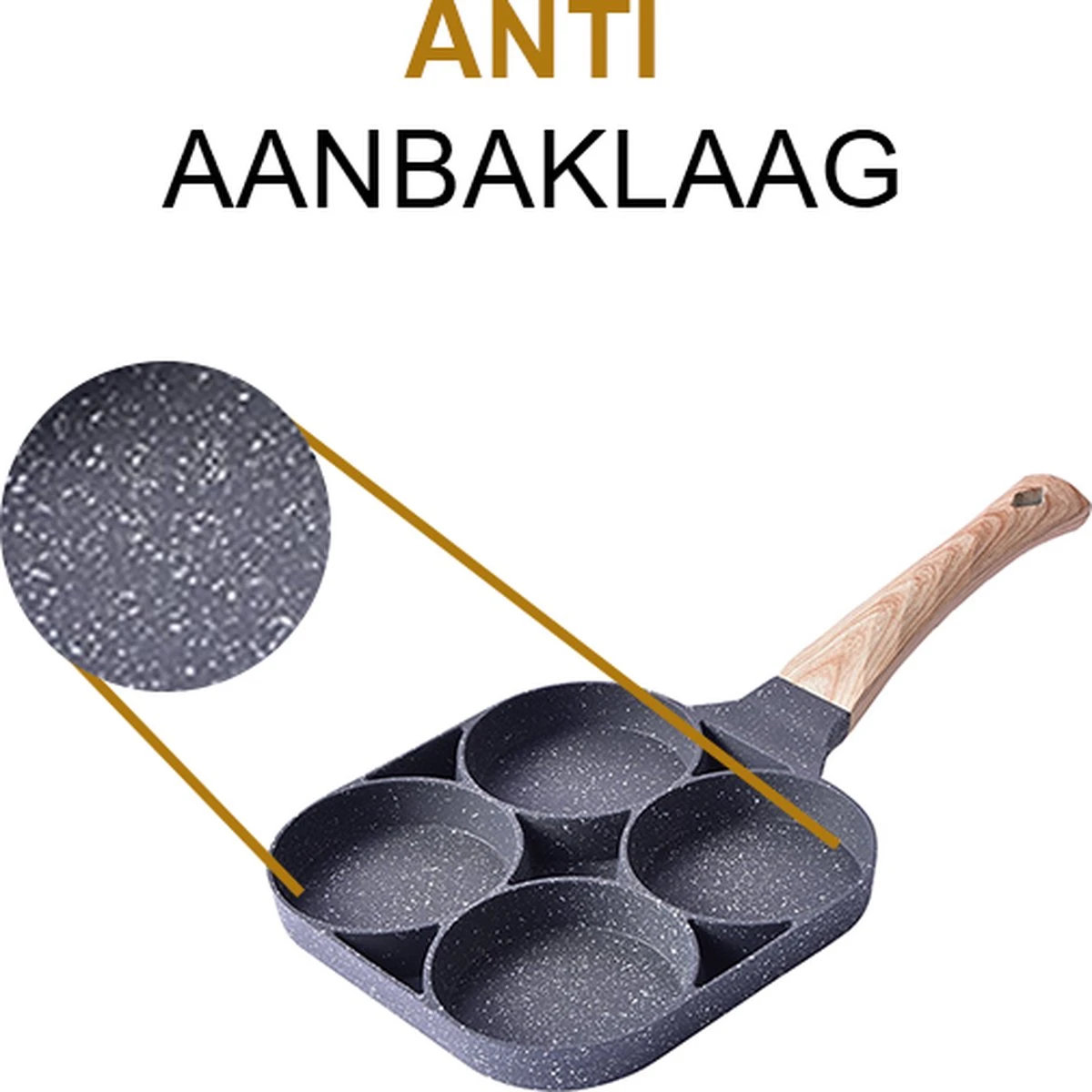 Alora 4-Delige Pannenkoekenpan - Pannenkoeken Maker - Cakemaker - Omeletpan - Omeletmaker - Eierpan - Koekjes Maker - 4-in-1 Pannenset 5 Alora 4-Delige Pannenkoekenpan - Pannenkoeken Maker - Cakemaker - Omeletpan - Omeletmaker - Eierpan - Koekjes Maker - 4-in-1 Pannenset - Afbeelding 5