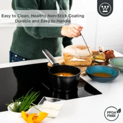 Westinghouse Performance Series - Steelpan Inductie 18cm - Zwart - Geschikt Voor Alle Warmtebronnen Inclusief Inductie En Ovenbestendig - Sauspan -Keukenpotten Winkel 1200x1200 683