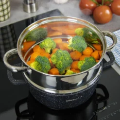 Kinghoff 1536 - Inzet Stoompan - Groentestomer - Vleesstomer - Ø24 X 8.5 Cm -Keukenpotten Winkel 1200x1200 730