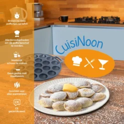 CuisiNoon® Poffertjespan Premium - Complete Poffertjesmaker Set - Inclusief Bakboek -Keukenpotten Winkel 1200x1200 752